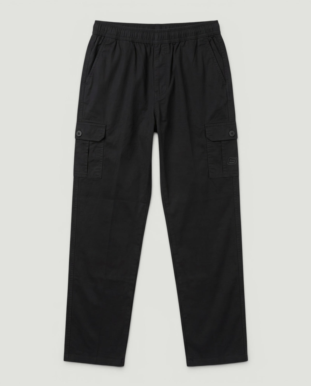 Black Urban Souls Cargo Pant 8805, flat front view