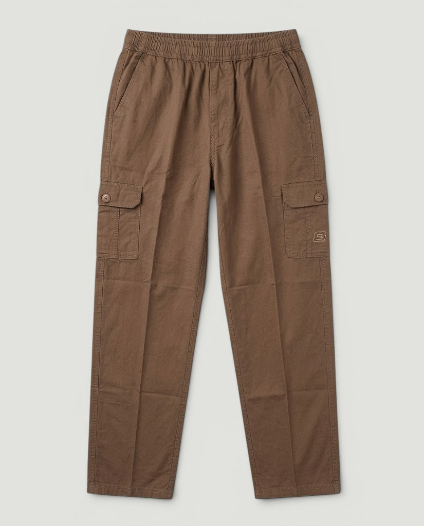 Brown Urban Souls Cargo Pant 8805, flat front view
