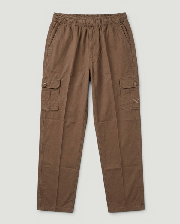 Brown Urban Souls Cargo Pant 8805, flat front view