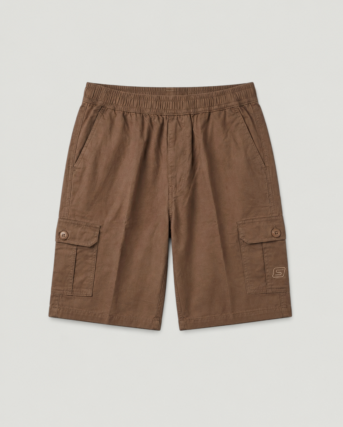 Brown Urban Souls Cargo Bermuda, flat front view