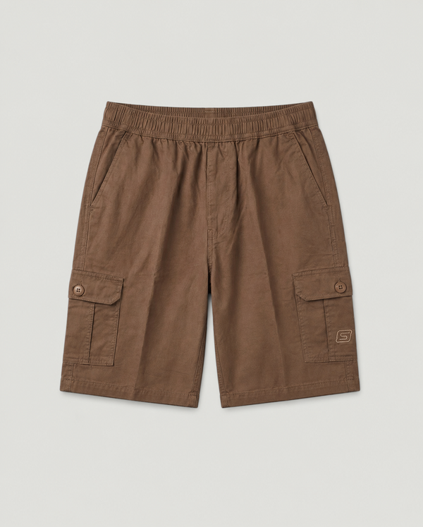 Brown Urban Souls Cargo Bermuda, flat front view
