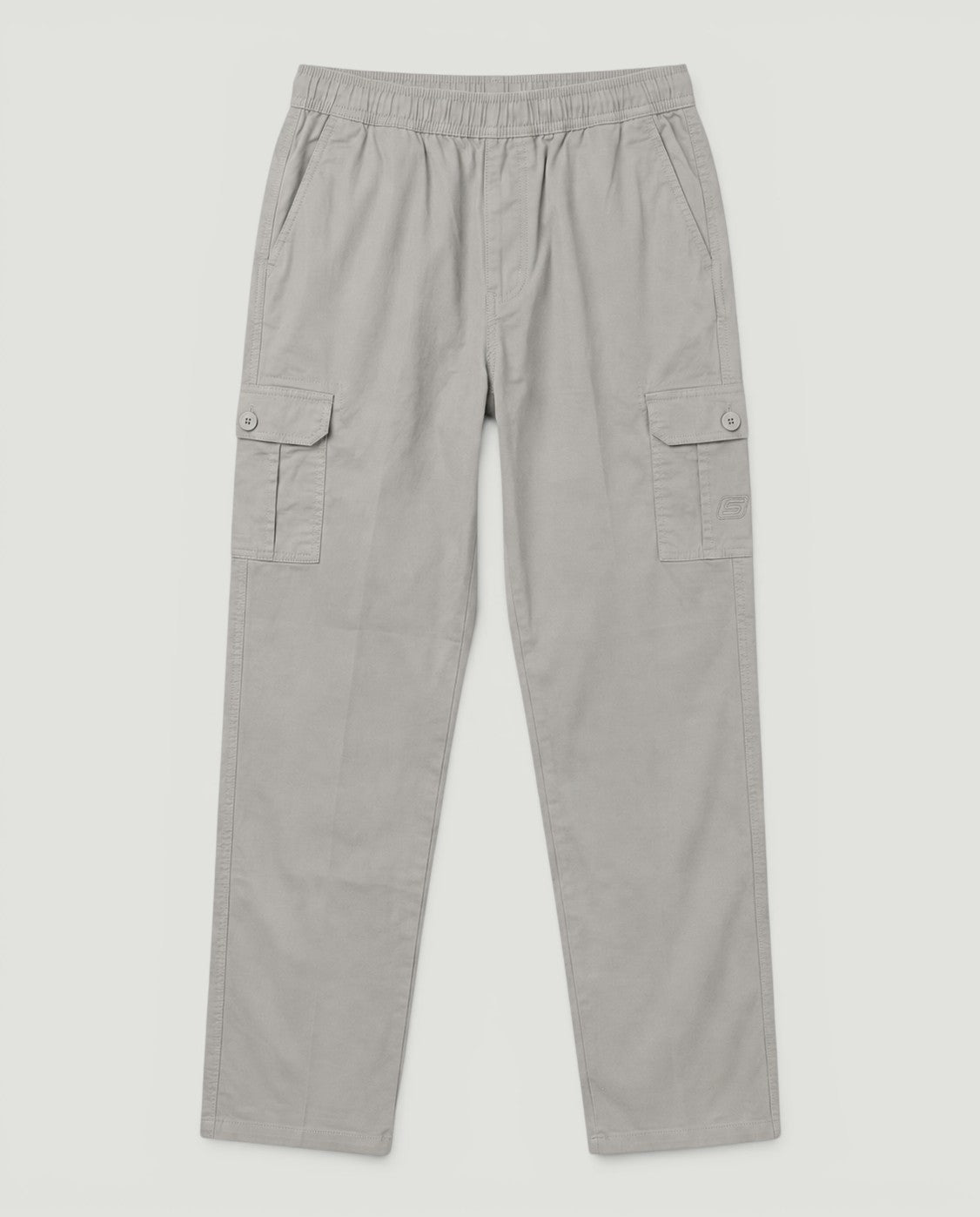 Light Grey Urban Souls Cargo Pant 8805, flat front view
