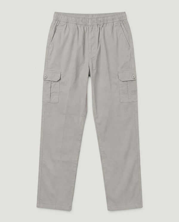 Light Grey Urban Souls Cargo Pant 8805, flat front view
