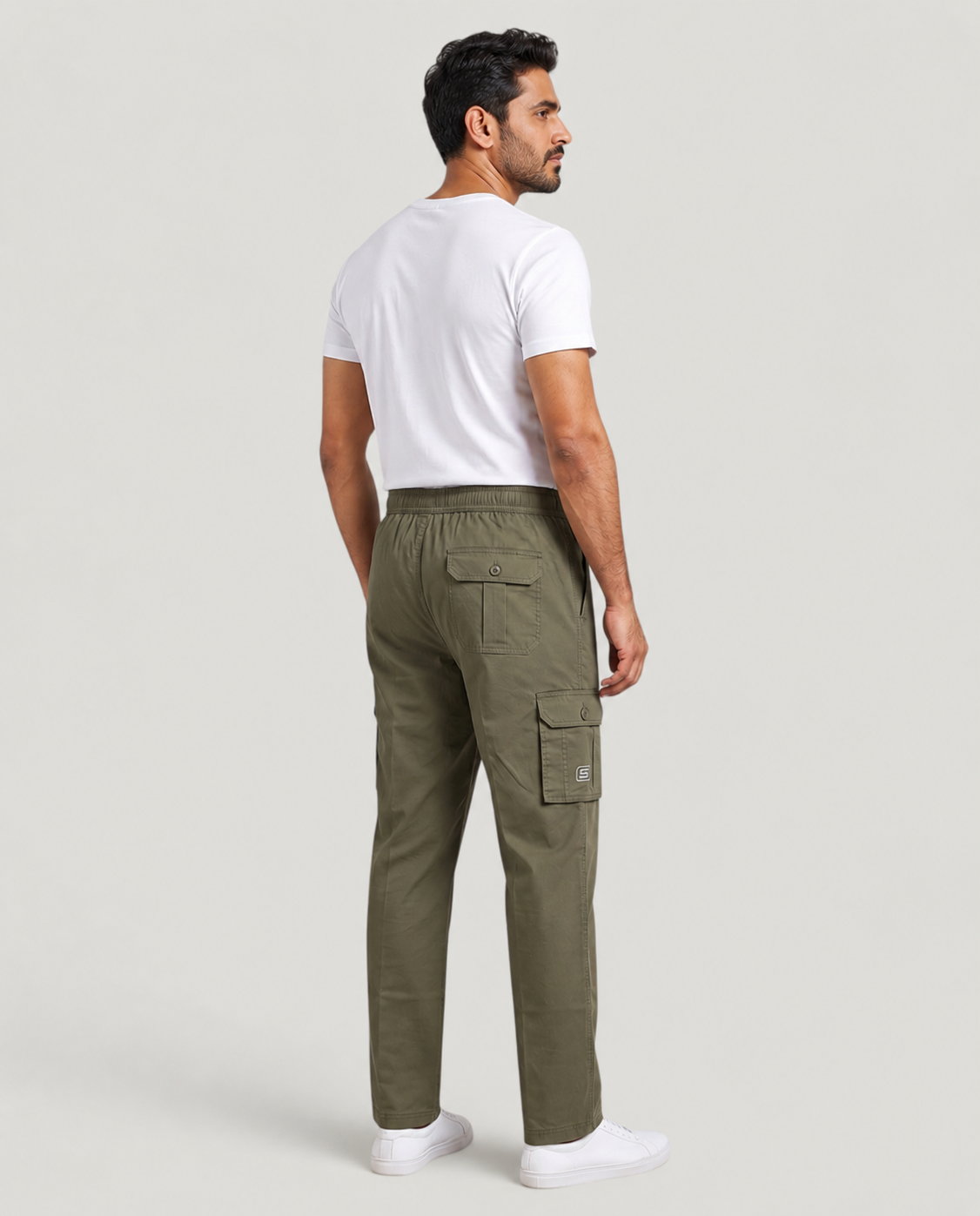 Army Urban Souls Cargo Pant 8805, back view on model